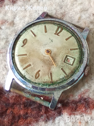 Механизъм с циферблат от стар ръчен часовник 51449, снимка 5 - Мъжки - 52272815