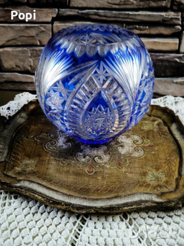 Ваза цветен кристал , снимка 5 - Антикварни и старинни предмети - 52172109