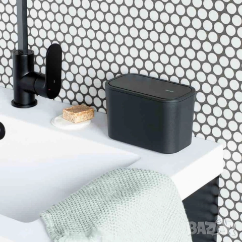 Кошче за отпадъци за баня Brabantia MindSet Dark Grey / White, снимка 5 - Други стоки за дома - 52098615