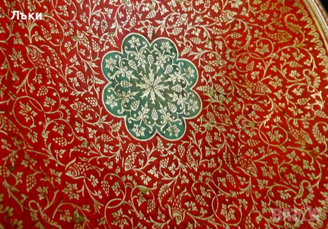 Бронзова фруктиера,клетъчен емайл,риби,лози с грозде. , снимка 6 - Антикварни и старинни предмети - 52968245