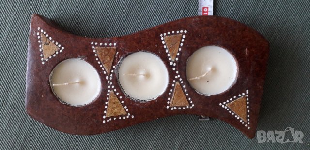 Свещички в поставка, снимка 2 - Декорация за дома - 43350093