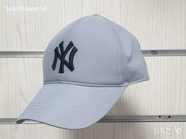Нова шапка с козирка New York (Ню Йорк) в светлосив цвят, унисекс, снимка 3 - Шапки - 47672022