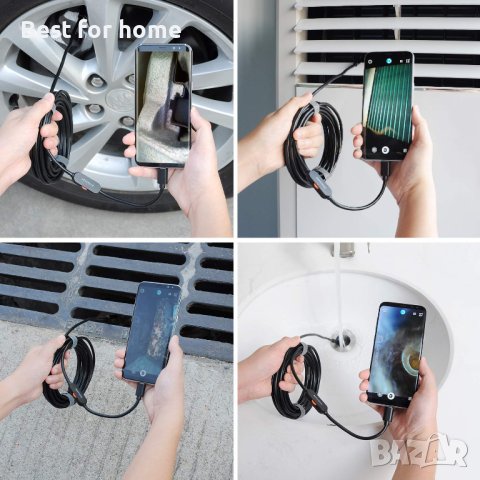 Професионелен ендоскоп DEPSTECH 5.0MP, 5 метра с 5,5 mm глава, снимка 8 - Други инструменти - 43049931