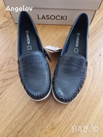 Нови дамски обувки Lasocki, 38  р-р, ест. кожа, снимка 7 - Дамски ежедневни обувки - 47349394