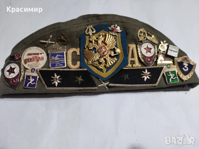 Войнишка шапка пилотка ., снимка 2 - Антикварни и старинни предмети - 51153043