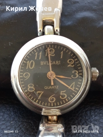 Стилен дизайн дамски часовник BVLGARI QUARTZ фин 33235, снимка 3 - Дамски - 51588325