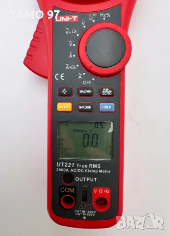 UNi-T UT221True RMS - Нови цифрови амперклещи 2000A AC/DC, снимка 4 - Клещи - 49732193