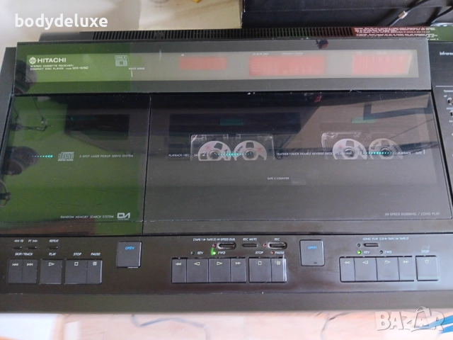 HITACHI MX-W50 касетен ресийвър с компакт диск, снимка 3 - Ресийвъри, усилватели, смесителни пултове - 51650244