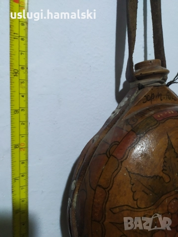 Стара дървена бъклица 1947, снимка 12 - Антикварни и старинни предмети - 52694088