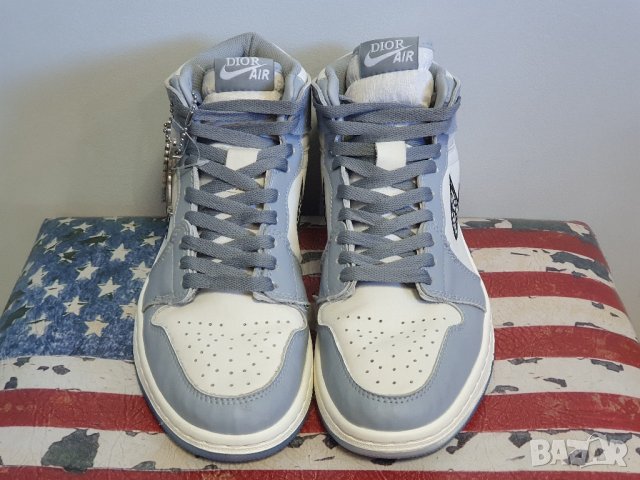 JORDAN 1 High x Dior Gray, 41 номер, без забележка , снимка 7 - Маратонки - 43553117
