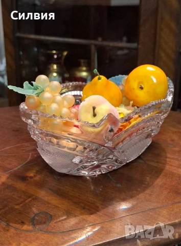 Кристална купа, снимка 11 - Декорация за дома - 52680142