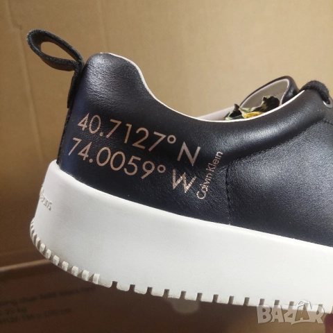Calvin Klein номер 43 кожени сникърси / маратонки / обувки , снимка 6 - Маратонки - 51883768