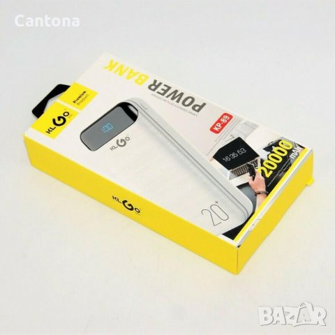 Преносима батерия KLGO KP-89,Power Bank 20 000mAh с дисплей, 2x USB , снимка 4 - Външни батерии - 39854360