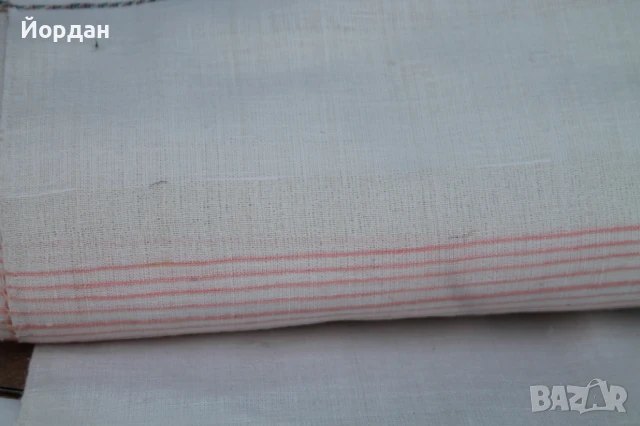 Ръчно тъкан плат  от фин лен, снимка 11 - Антикварни и старинни предмети - 50714814
