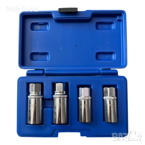 Комплект екстрактори за шпилки 4 части 6-12 мм/ 1/2″ Вложки шпилковадачи Hawek, снимка 2 - Други инструменти - 50799058