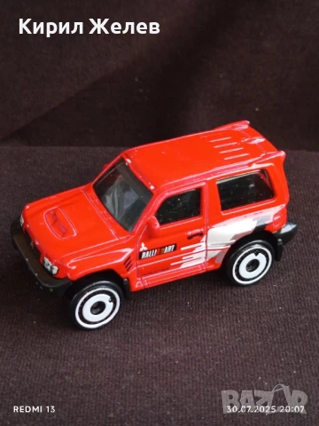 Метална количка ДЖИП Mitsubishi Pajero Made in Malaysia за КОЛЕКЦИЯ ДЕКОРАЦИЯ 18556, снимка 3 - Колекции - 51196388