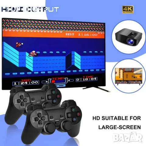 Гейм конзола Retro Game Stick Console 20 000 игри 2024, снимка 11 - Nintendo конзоли - 48494700