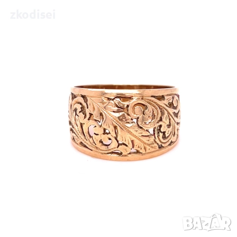 Златен дамски пръстен 4,89гр. размер:60 14кр. проба:585 модел:34237-5, снимка 1