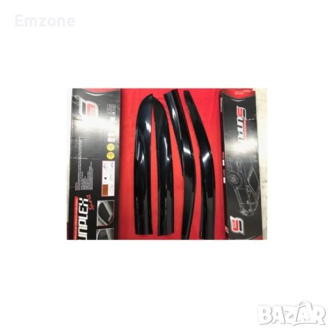 Ветробрани за външен монтаж черни 4 броя Опел Астра Astra J 2010 до 2015 предни задни седан, снимка 4 - Аксесоари и консумативи - 40332869