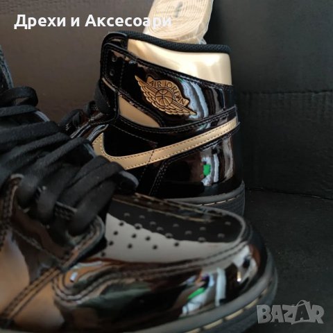 Нови Обувки Nike Air Jordan 1 Metalic  High оригинални перфектни Кецове Маратонки Обувки размер 43 , снимка 11 - Други - 37636499