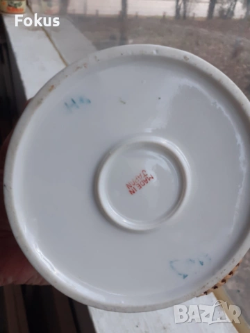 Стар японски буркан за бонбони порцелан с дебела позлата, снимка 6 - Антикварни и старинни предмети - 53394740