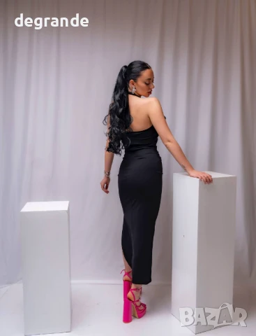 Уникална елегантна рокля в три цвята, снимка 10 - Рокли - 50899936