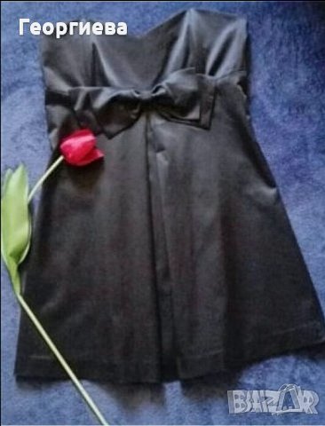 Нова, с етикет черна рокля от сатен ПРОМОЦИЯ👗🍀 М/L,L👗🍀арт.1041, снимка 2 - Рокли - 26785758