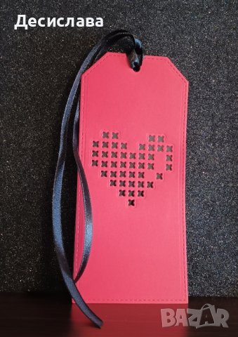 Двоен книгоразделител със сърце, снимка 3 - Други - 43849609