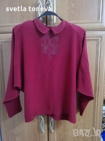 Блуза естествена коприна, снимка 1 - Ризи - 33627841