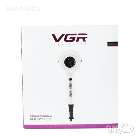 Професионален сешоар VGR 413 с 3 степени и 2 скорости, снимка 5 - Сешоари - 42988903