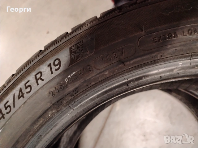 2бр.зимни гуми 245/45/19 Michelin, снимка 6 - Гуми и джанти - 53218606