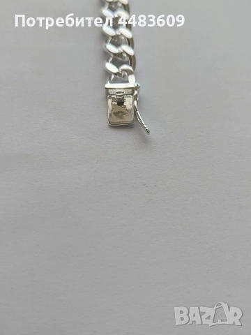 Масивна Сребърна Гривна , снимка 4 - Гривни - 52871634