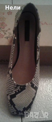 Елегантни обувки-змийски принт, снимка 6 - Дамски елегантни обувки - 32728841