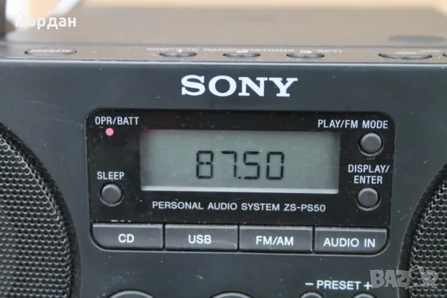 Радио ''Sony ZS-PS 50'', снимка 6 - Радиокасетофони, транзистори - 48252210