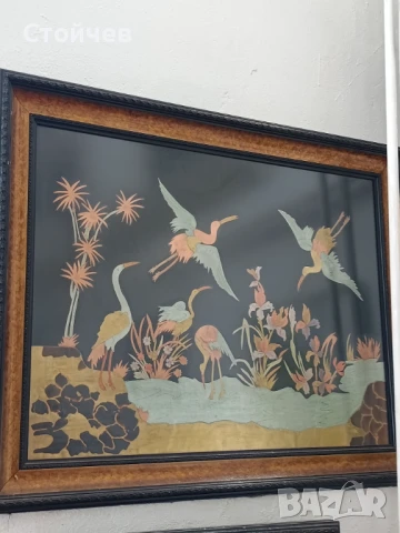 Две големи картини медни пластики