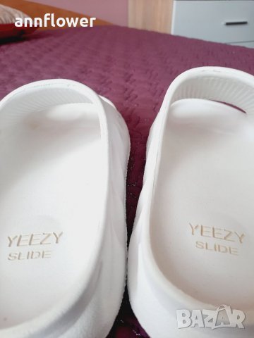 Джапанки Yeezy slide бели 36, снимка 8 - Джапанки - 38216549