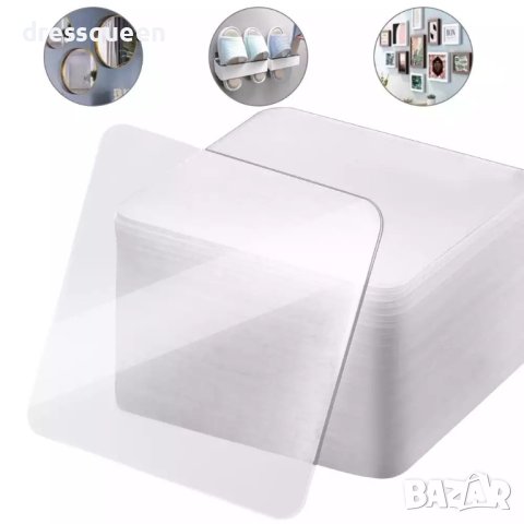 3149 Прозрачни самозалепващи стикери за закрепване на предмети към гладки повърхности Комплект 5 или