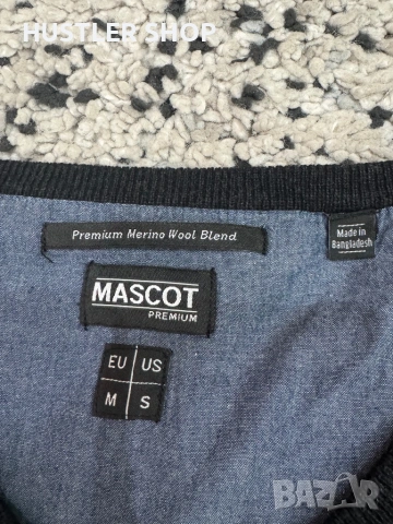 Мъжки пуловер от мерино вълна MASCOT. Размер М, снимка 3 - Пуловери - 53471456