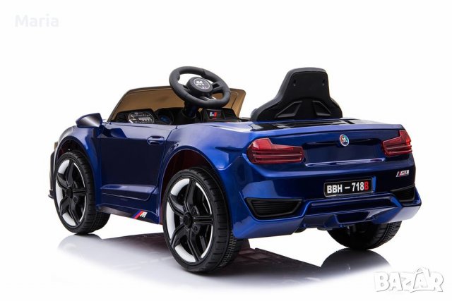 Акумулаторен КОЛА тип BMW M3 12V с меки гуми с Кожена седалка , снимка 11 - Детски велосипеди, триколки и коли - 37299413