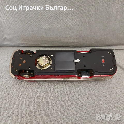 Стара Соц Играчка Ламаринен Автобус , снимка 8 - Колекции - 52927525