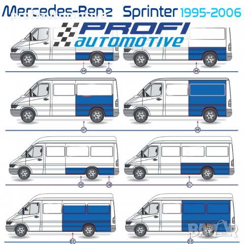РЕМОНТНИ ПАНЕЛИ / ЛАМАРИНИ / ВЕЖДИ / КАЛНИЦИ за MERCEDES SPRINTER / VW LT 1995-2006, снимка 5 - Части - 33221182