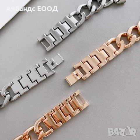 Каишка от НЕРЪЖДАЕМА стомана за Samsung/Huawei/Garmin/Amazfit, снимка 2 - Каишки за часовници - 49423006