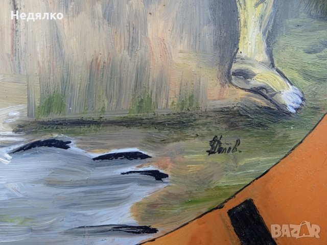 Уникален часовник-картина,Рубенс,масло-плексиглас, снимка 3 - Антикварни и старинни предмети - 35647068