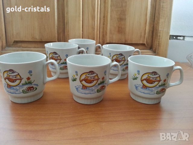 стар руски порцелан чаени чаши детски 