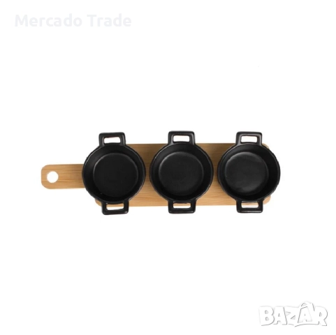 Комплект купички за ядки или разядки Mercado Trade, 3бр., С поставка, снимка 3 - Прибори за хранене, готвене и сервиране - 52680790