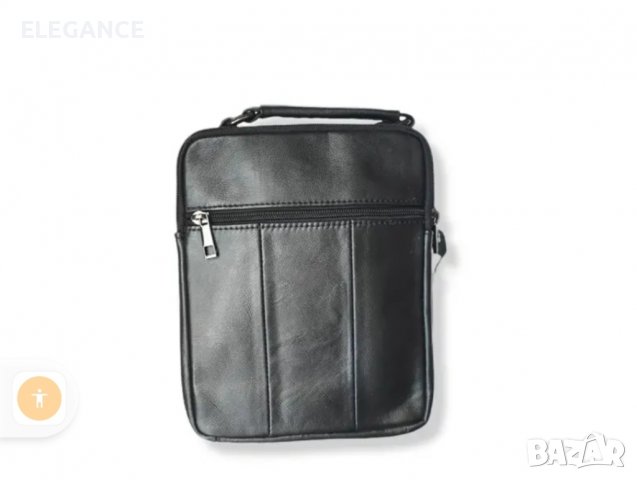 	Мъжка кожена чанта от  естествена кожа с  капак , снимка 4 - Чанти - 34882392