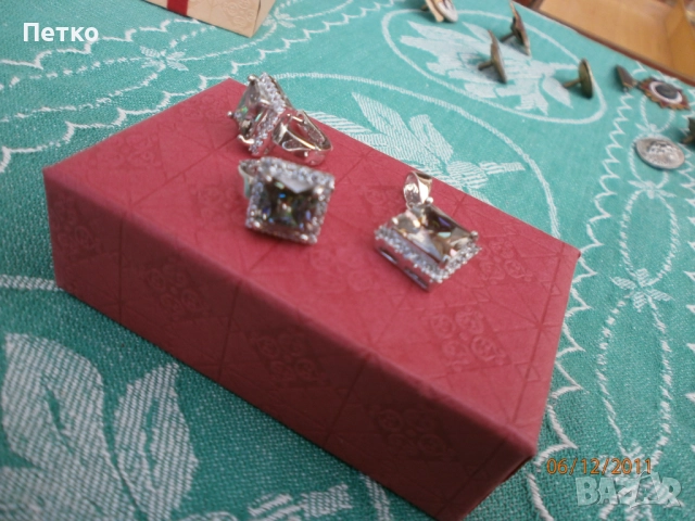 Рядък  комплект майсторска изработка маркировка  на  трите 925