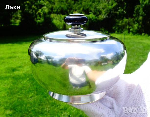 Посребрена кана,каничка и захарница,маркировка. , снимка 10 - Антикварни и старинни предмети - 33338306