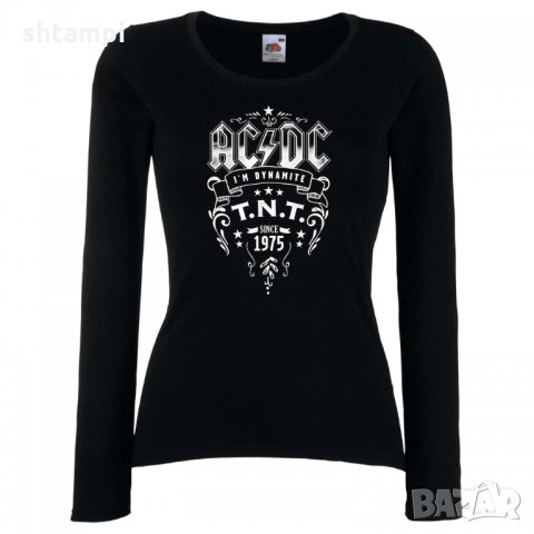 Дамска тениска AC DC 5 металска рок тенска , снимка 1 - Тениски - 35002202