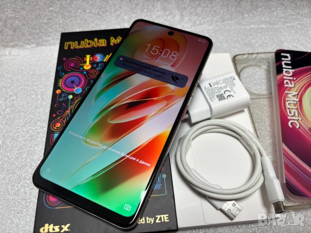 Като нов! Смартфон ZTE nubia Music, Dual SIM,128GB, 4GB RAM, Edition Collection Pop Art, снимка 5 - ZTE - 52663472